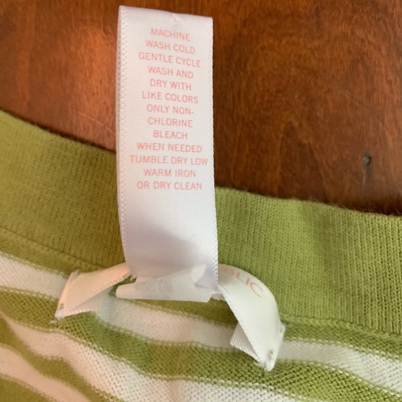 Banana Republic Factory // green/white stripe EUC - Picture 6 of 6